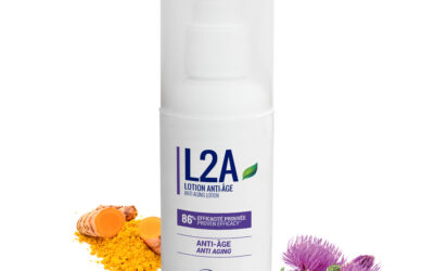 Découvrez la L2A une lotion anti âge à double action.